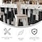 Flash Furniture White Metal Stool with Gray Poly Seat ET-3534-30-WH-PL1G-GG - alternate 6